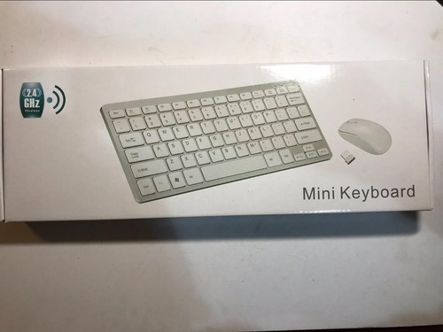 2.4Ghz Wireless MINI Keyboard and Mouse Boxed Set for 2011 I Mac IMac - Picture 3 of 8