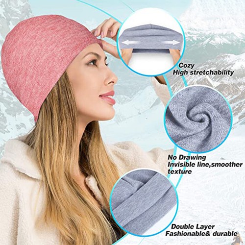 Winter Cold Weather Beanie Hat Warmer Knit Toboggan Ski Skull Caps for Men Women - Picture 3 of 22