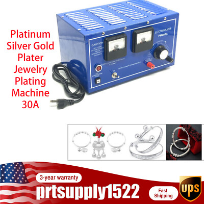 Platinum Silver Gold Plating Machine Jewelry Plater Electroplating Rectifier 30A