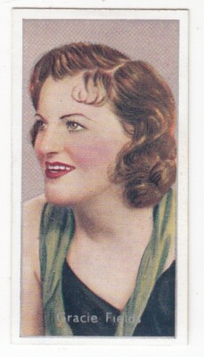 GRACIE FIELDS Vintage 1936 Movie Film Stars Card
