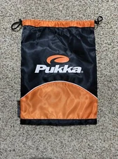 Pukka Headwear Drawstring Bag NEW Black/Orange/White