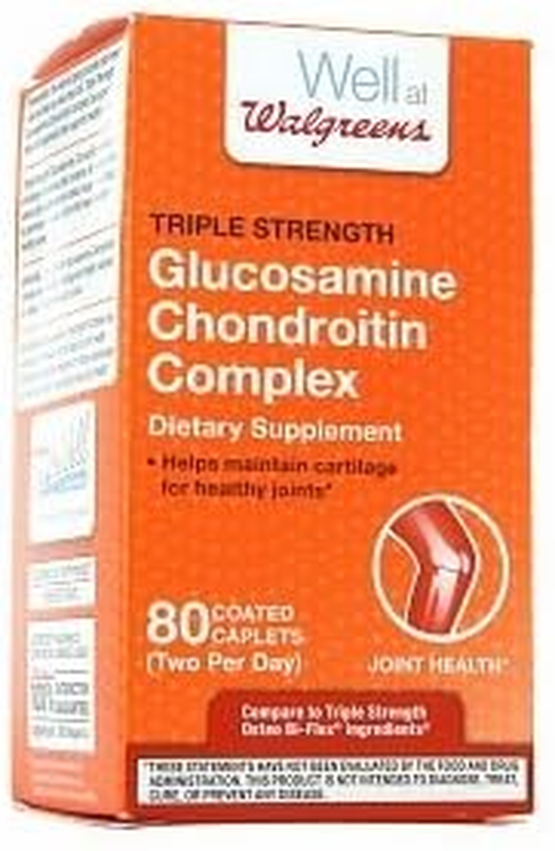 Glucosamine Chondroitin Complex Triple Strength Caplets, 80 Ea eBay