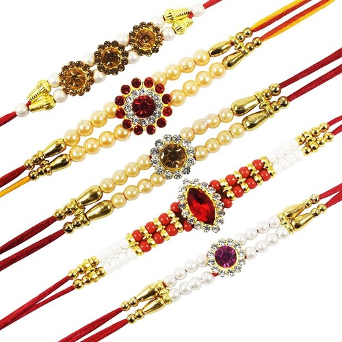 Rakhi Combo For Bhaiya Bhabhi Kids Rakhi Set Set Of 5