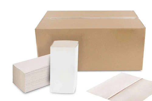5,000 Sheets Paper Towels Premium Folding Towel Natural 1 Ply 25 x 23cm