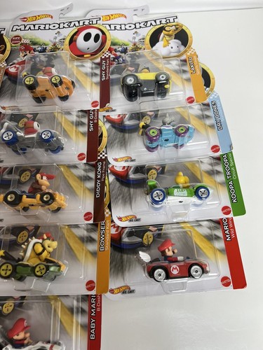 Neu im Karton 15 Stück Hot Wheel Mario alle verschieden Yoshi, Mario, Dry Bones VERSIEGELT - Bild 4 von 6