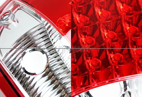 For 1993-2000 Ford Ranger Red/Clear Lens LED Rear Brake Tail Lights Lamps - Picture 2 of 7