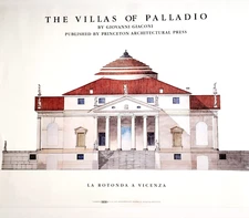 GIOVANNI GIACONI Architecture The Villas of PALLADIO Vintage Lithograph Poster