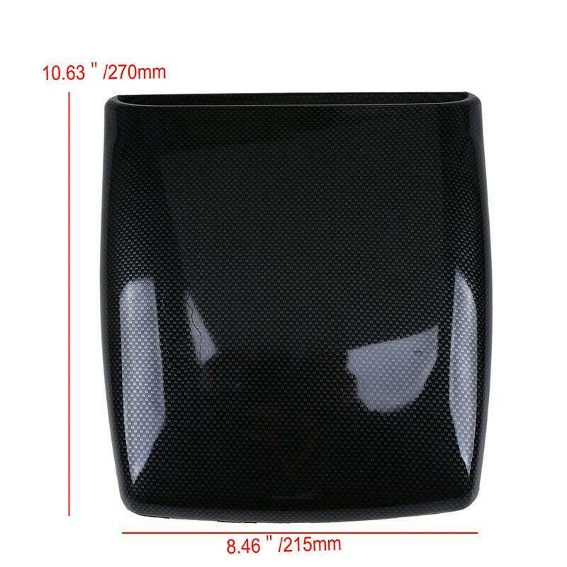 Cubierta universal para capó de admisión de flujo de aire para decoración de automóvil negro devolución gratuita Foto 2 de 4