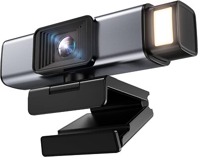 FHD 1080p Webcam with Mic &Privacy Protection, USB Plug&Play Computer Camera