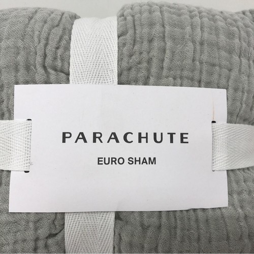 Parachute Gauze Euro Sham Throw, OS - Mist Grey - Picture 3 of 7