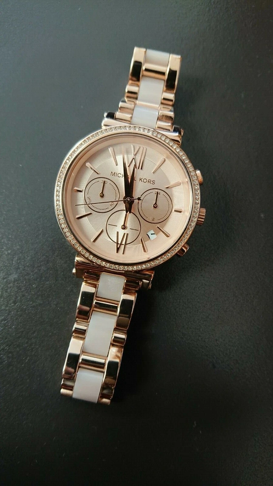 Orologio Donna Michael Kors MK6560 Sofie Cronografo Tono Oro Rosa Acetato