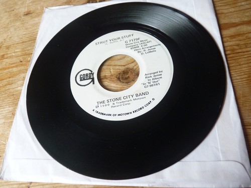 Stone City Band USA press promo 7" Strut Your Stuff plays EXminus Rick James