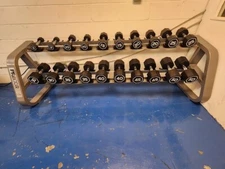 Precor Icarian 2 Tier Saddle Dumbbell Rack (10 Pairs), DUMBBELLS NOT INCLUDED