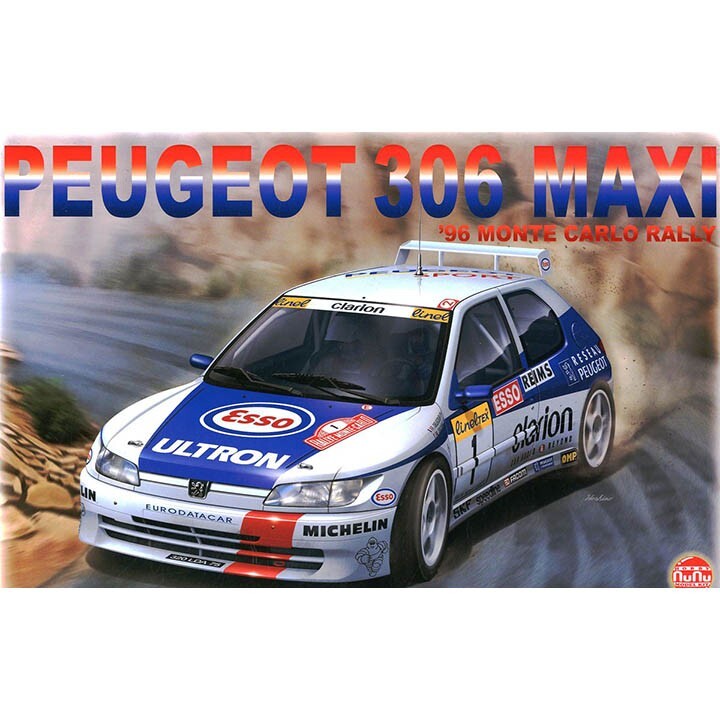 【新品】nunu Peugeot 306 Maxi EVO2 1/24 NuNu Model #PN24009 1/24 Peugeot 306 Maxi 1996 Rally Monte