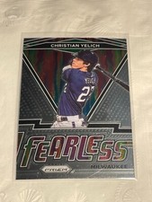 2021 Panini Prizm Baseball Fearless Christian Yelich Milwaukee #FR-14 B39