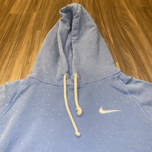 Nike Pullover Hoodie blau mit Mini Rautenmuster 505959-428 Damen Größe S - Bild 6 von 9