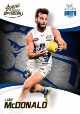 2022 NORTH MELBOURNE KANGAROOS AFL Card LUKE MCDONALD Optimum