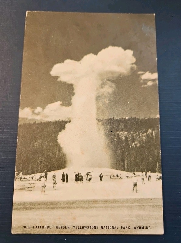 OLD FAITHFUL GEYSER, PC { Yellowstone Nat'l Park}
