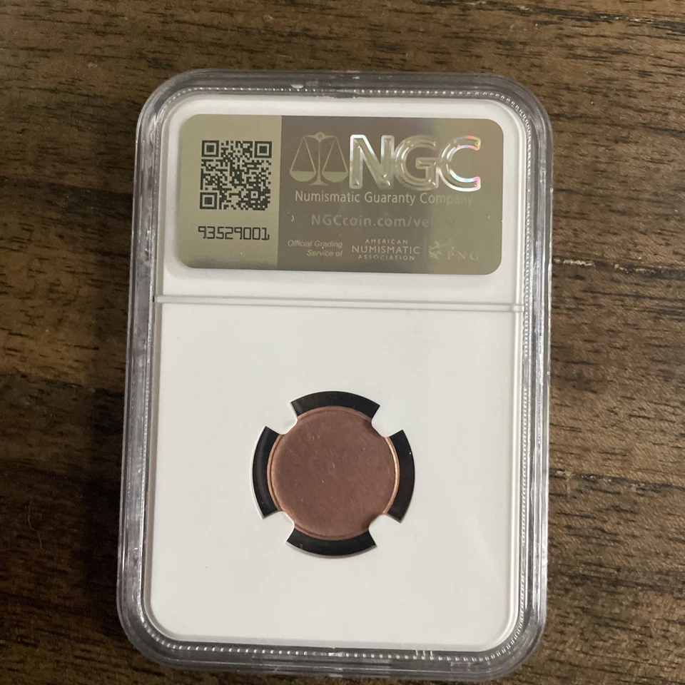 Lincoln 1C North East Error Collection Mint Error Planchet Uncirculated - Signed - Image 2 of 2