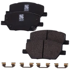 Front Ceramic Brake Pad Set For 2017-2020 Jeep Compass 278 Rear 305mm Front Disc