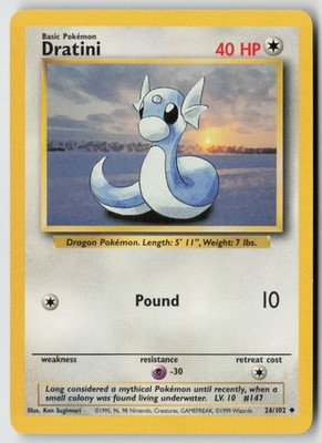 Dratini 026/102 - Base Set - PTCG - LP