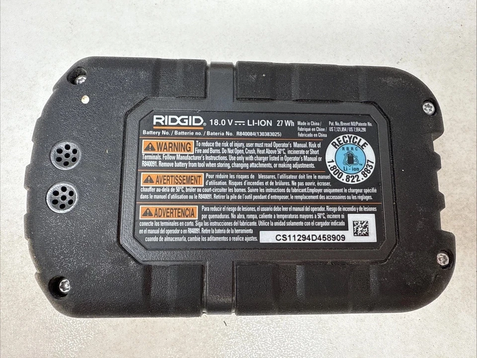 Pistola de tornillo RIDGID DRYWALL, R8660, batería R840084, cargador R840091 probado Foto 3 de 4