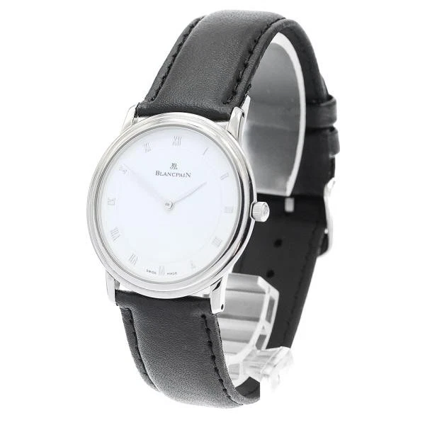 Blancpain — Blancpain Villeret Ultraplate 34mm SS White Dial Hand-Winding Watch #C4555