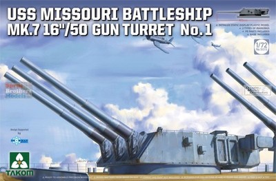 TAK05015 1:72 Takom USS Missouri Mk.7 16''/50 Gun Turret No. 1