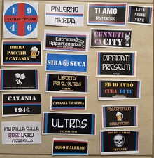 Set 19 adesivi ultras Catania