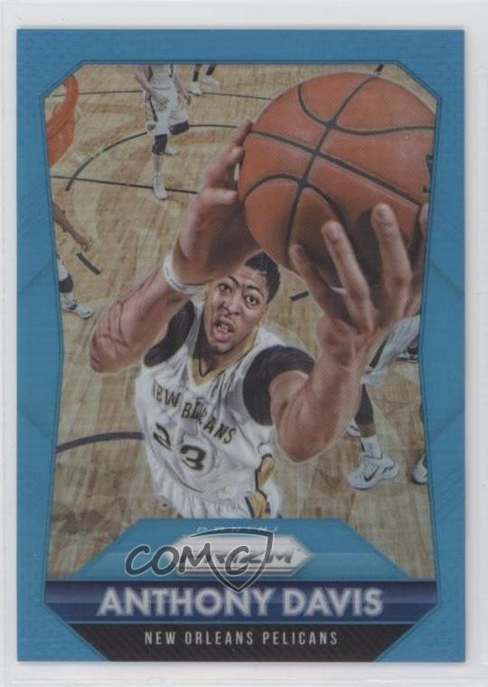 2015-16 Panini Prizm Light Blue Prizm 56/199 Anthony Davis #55 fi7