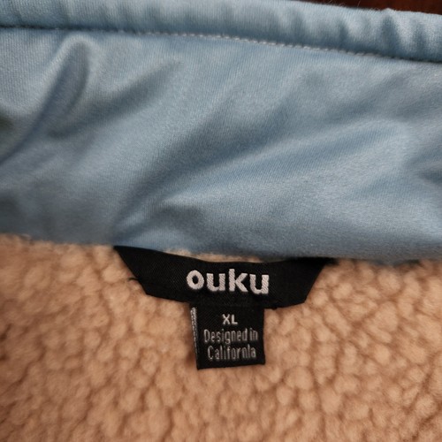 Ouku Giacca Patchwork Grafica Uomo XL Full Zip Pile Foderato Cappotto Boho - Foto 4 di 8