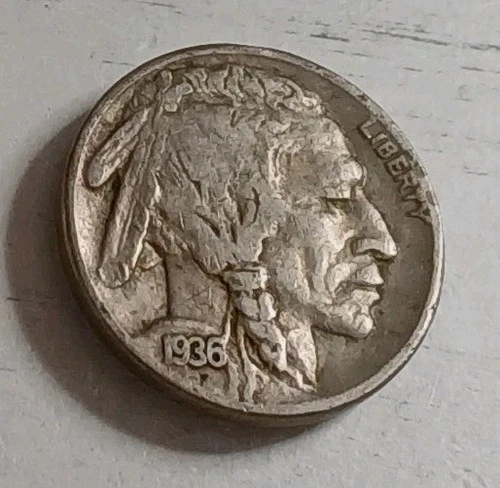 1936-S Buffalo Indian Head Nickel ~ Free Shipping! #3