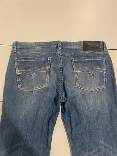 Rock & Roll Jeans 38x30 Light Wash Revolver Slim Straight Cowboy Rodeo Western - Picture 7 of 7