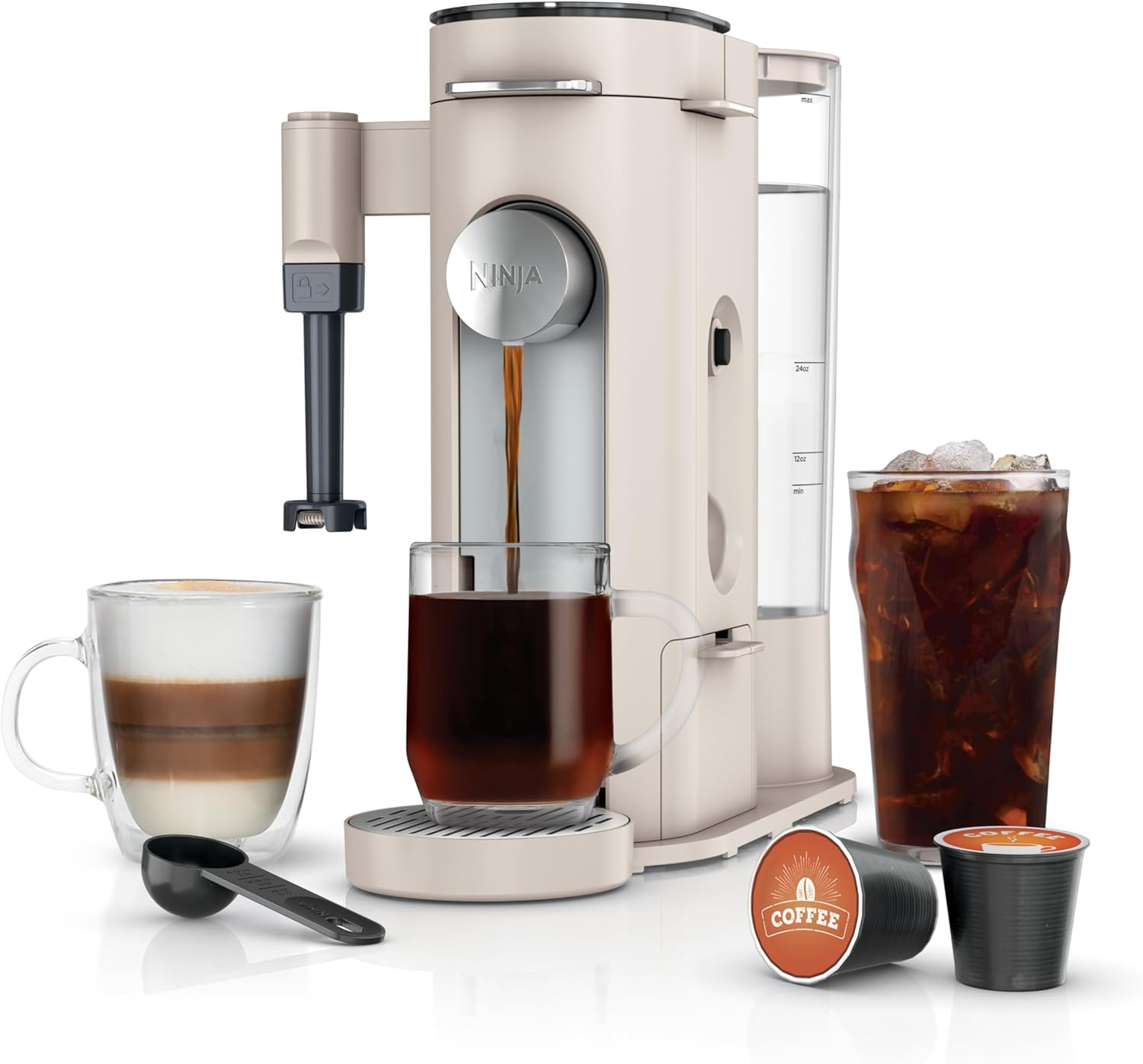 Pod & Grounds | Coffee Maker | XL Single-Serve | K-Cup Pod Compatible | Brews Gr