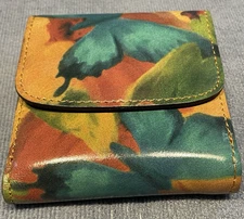 PATRICIA NASH ASTRA WATERCOLOR BUTTERFLY  MULTI COLOR WALLET P1663498X NWT
