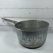 Vintage Century Aluminum Ware 1.5 QT Camping Pot  Metal Handle  No Lid  USA