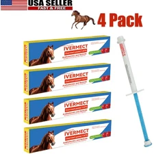 4 Pack New In Box Paste Horse Dewormer Apple Flavor wormer NEW