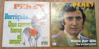 PERET - DIME PER QUE / BORRIQUITO - 2 X 7''  SINGLES - VG++ - VG+++ -