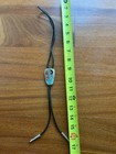 Southwestern Native Peyote Bird Chip Inlay Bolo Tie Turquoise Coral Bennett aLf — photo 3
