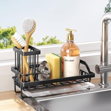 Sponge Holder for Kitchen Sink - Kitchen Sink Caddy Organizer with Removable