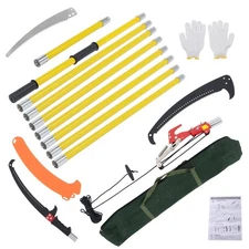 LABLT Manual Pole Saw Blades and Scissors Set Pole Saws for Tree Trimming 30 FT
