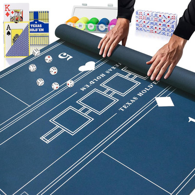 Poker Table Top & Accessories Set - 70'' x 35'' for Game Night Fun!