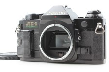 US Duty Paid MINT w/Grip Canon AE-1 Program Black SLR Film Camera From JAPAN