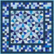 MIDNIGHT BLUE - 53" x 53" - Quilt-Addicts Pre-cut Patchwork Quilt Kit