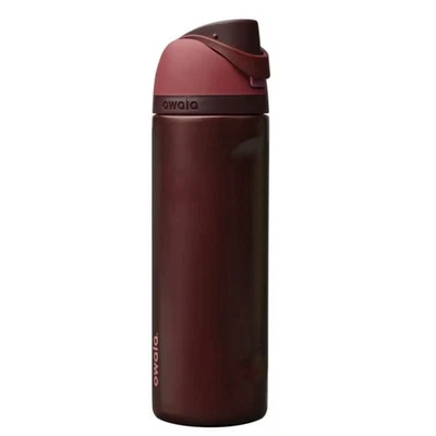 Owala Insulated Stainless Steel Water Bottle+ Straw, BPA-Free, 24Oz- BLACKCHERRY