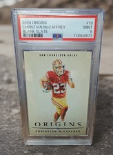 2024 Panini Origins Blank Slate Christian McCaffrey SSP PSA 9 RARE CASE HIT