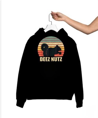 Deez Nuts lustiges Eichhörnchen Deez Nutz Deezs Herren Sweatshirt Hoodie S M L XL 234XL