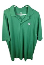 Cutter  Buck DryTek Men's XL Green Notre Dame Fighting Irish Polo Shirt