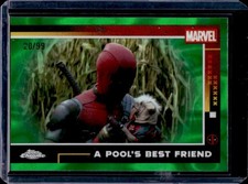 2025 Topps Chrome Deadpool A Pool's Best Friend Multiverse Green Lava #/99