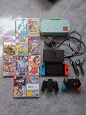 Excellent Condition Nintendo Switch Joy-Con w 10 Games, Case & Extra Controller